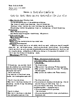 Giáo án Ngữ văn 9 - Tiết 101: Hướng dẫn chuẩn bị cho chương trình địa phương phần tập làm văn