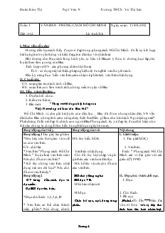 Giáo án Ngữ Văn 9 - Trường THCS Võ Thị Sáu