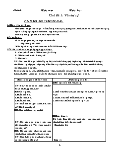 Giáo án tự chọn, môn Ngữ văn 6