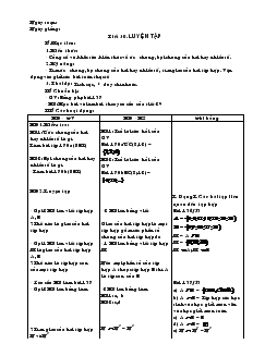 Giáo án Toán 6 - Đại số - Tiết 30: Luyện tập