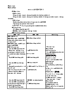 Giáo án Toán 6 - Đại số - Tiết 33: Luyện tập 2