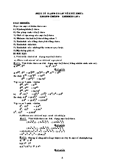 Một số dạng toán về luỹ thừa trong chương trình Toán 6