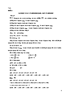 Tài liệu ôn tập hè môn Toán Từ lớp 6 lên lớp 7 - Buổi 6: Tập hợp Z các số nguyên, cộng, trừ số nguyên