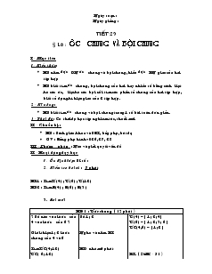 Giáo án Toán 6 - Số học - Tiết 29 - Bài 16: Ước chung và bội chung