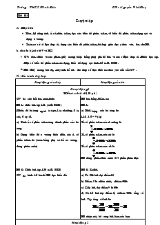 Giáo án Toán 6 - Tiết 103: Luyện tập