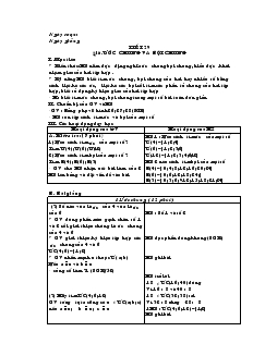 Giáo án Toán 6 - Tiết 29: Ước chung và bội chung