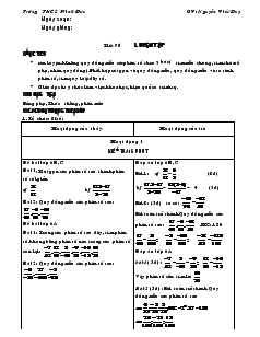 Giáo án Toán 6 - Tuần 26 - Tiết 76, 77