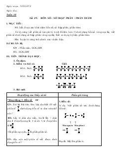 Giáo án Toán 6 - Tuần 30, 31