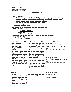 Giáo án toán 6 - Tuần 3 - Tiết 8: Luyện tập