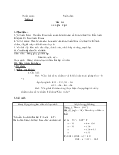 Giáo án Toán 6 - Tuần 4