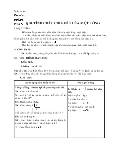 Giáo án Toán 6 - Tuần 7