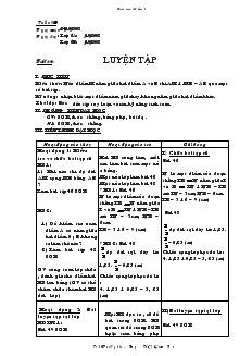 Giáo án hình học 6 - Tiết 10: Luyện tập