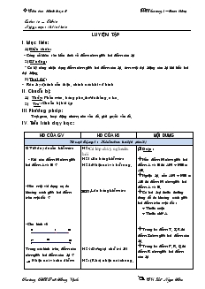 Giáo án Hình học 6 - Tuần 10, tiết 10