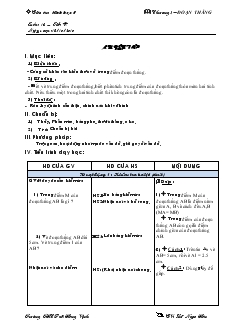 Giáo án Hình học 6 - Tuần 13