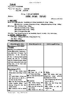 Giáo án hình học 6 - Tuần 1 đến tuần 5