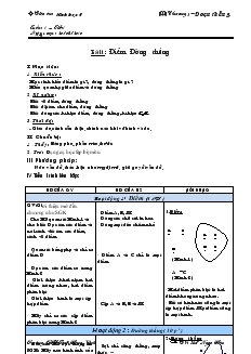 Giáo án Hình học 6 - Tuần 1, tiết 1