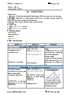 Giáo án Hình học 6 - Tuần 31, tiết 26