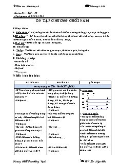 Giáo án Hình học 6 - Tuần 34, tiết 29