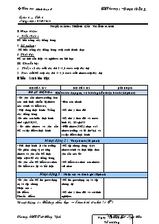 Giáo án Hình học 6 - Tuần 4, tiết 4: Thực hành: trồng cây thẳng hàng