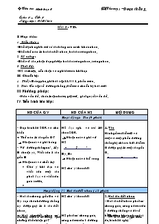 Giáo án Hình học 6 - Tuần 5, tiết 5 - Bài 5: Tia