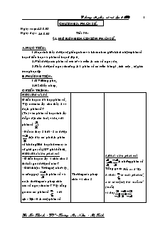 Giáo án Số học 6 - Chương 1 - Học kỳ III