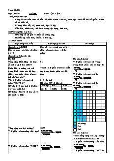 Giáo án Số học 6 - Chương 3 - Tiết 104: Luyện tập
