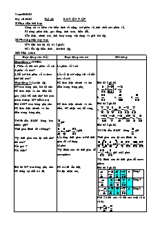 Giáo án Số học 6 - Chương 3 - Tiết 84: Luyện tập