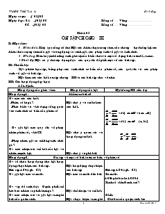 Giáo án Số học 6 - Tiết 105: Ôn tập chương III