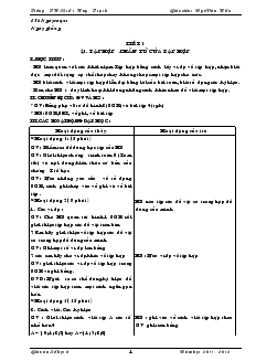 Giáo án Số học 6 - Tiết 11: Tập hợp - Phần tử của tập hợp