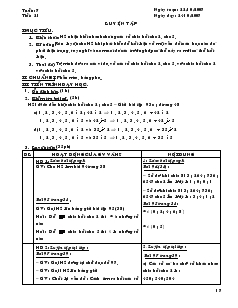 Giáo án Số học 6 - Tuần:7 - Tiết 21: Luyện tập