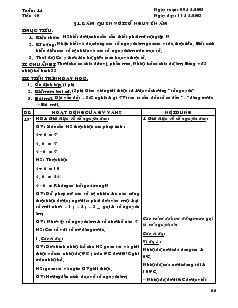 Giáo án Số học 6 - Tuần: 14 - Tiết 40: Làm quen với số nguyên âm