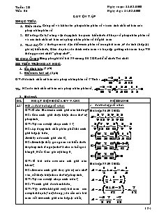 Giáo án Số học 6 - Tuần: 28 - Tiết: 86: Luyện tập