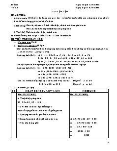 Giáo án Số học 6 - Tuần 6 - Tiết 16: Luyện tập
