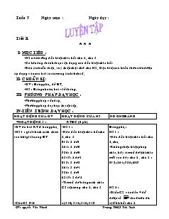 Giáo án Số học 6 - Tuần 7 - Tiết 21: Luyện tập