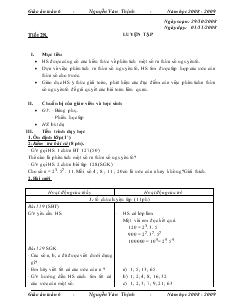 Giáo án Toán 6 - Tiết 28. Luyện tập