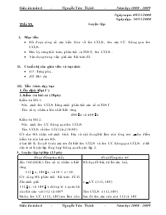 Giáo án Toán 6 - Tiết 33: Luyện tập