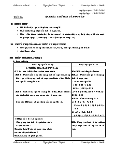 Giáo án Toán 6 - Tiết 49 - Bài 7: Phép trừ hai số nguyên