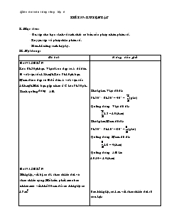 Giáo án Toán 6 - Tiết 57 đến 64