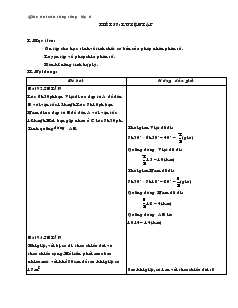 Giáo án Toán 6 - Tiết 57 đến tiết 60