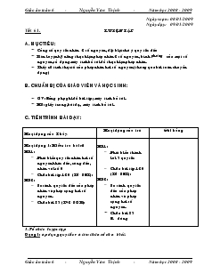 Giáo án Toán 6 - Tiết 61: Luyện tập