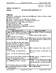 Giáo án Toán 6 - Tiết 69: Mở rộng khái niệm phân số
