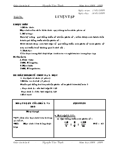 Giáo án Toán 6 - Tiết 76: Luyện tập