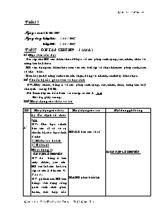 Giáo án Toán 6 - Tuần 13