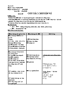 Giáo án Toán 6 - Tuần 20