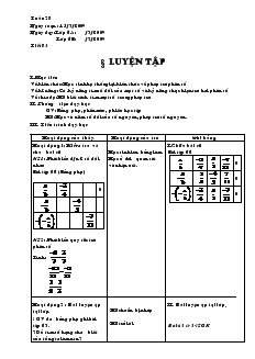 Giáo án Toán 6 - Tuần 28