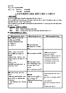 Giáo án Toán 6 - Tuần 8