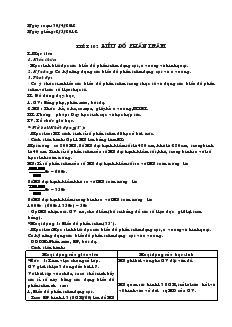 Giáo án Toán học lớp 6 - Tiết 102: Biểu đồ phần trăm