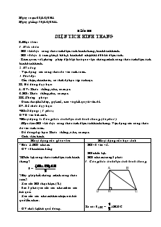 Giáo án Toán học lớp 6 - Tiết 33: Diện tích hình thang