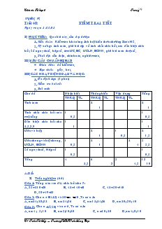 Giáo án Toán học lớp 6 - Tiết 40: Kiểm tra 1 tiết