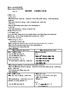 Giáo án Toán học lớp 6 - Tiết 45: Phương trình tích